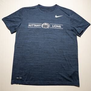 Nike Dri-FIT Penn State Nittany Lions T-Shirt Mens Large Navy Blue NCAA